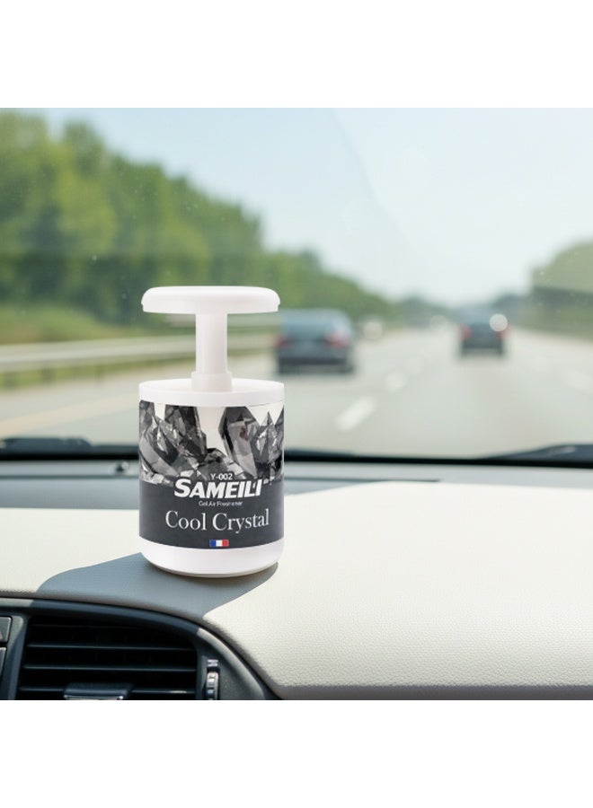 ساميلي معطر جو جل كريستالي منعش Y-002 للسيارة، حامل أكواب لوحة القيادة، المنزل، المكتب، غرفة النوم. عطر جل صلب، شدة قابلة للتعديل، تحكم طويل الأمد في الروائح، مناسب للمركبات، غرف المعيشة، أماكن العمل، والمناطق العامة. آلية سحب، غير قابل للانسكاب، للاستخدام الداخلي. - Image 4